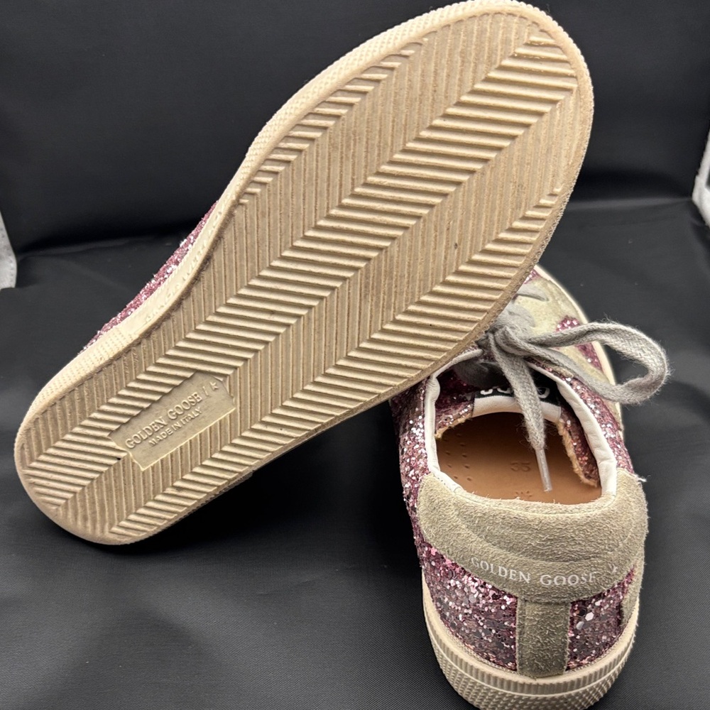 Golden Goose superstar in Glitter Pink Women's Sneakers size 35 - Picture 7 of 11